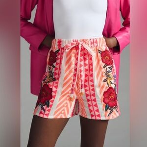 4S. NWT FARM RIO PRINTED DRAWSTRING SHORTS